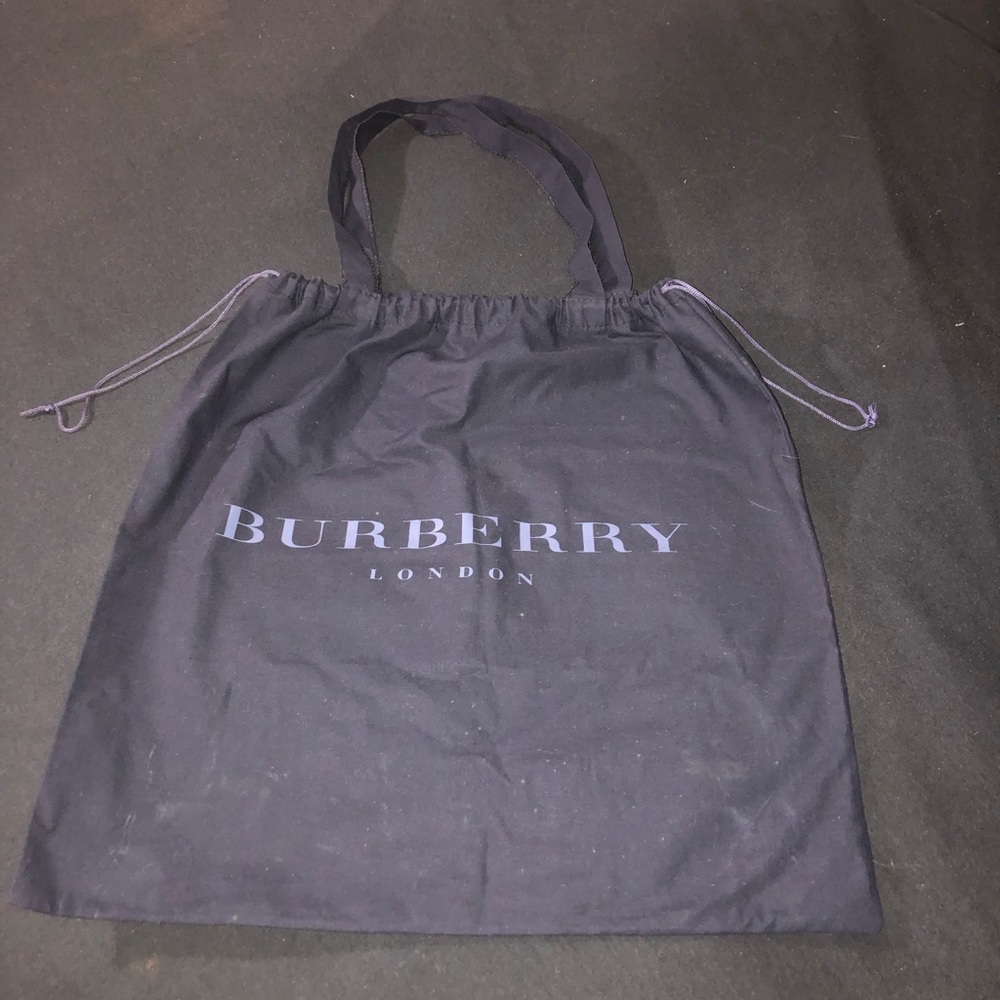 Burberry Black Canvas Tote/ Dust bag - Picture 2 of 6